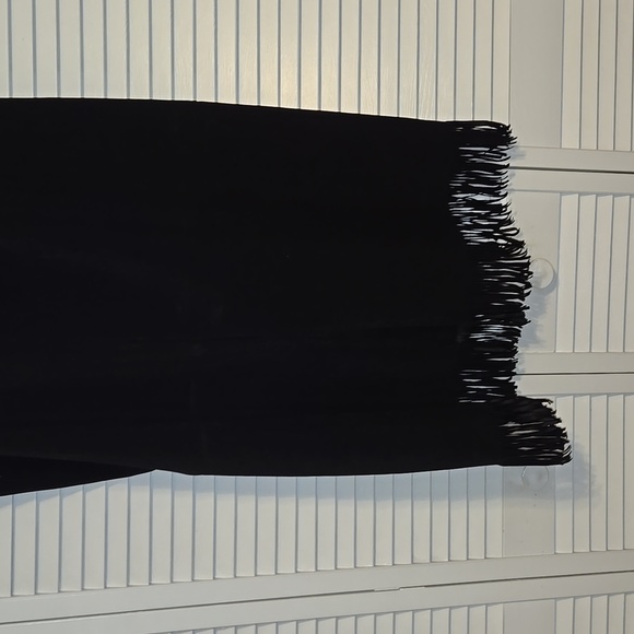 Velvet Black Fringe Skirt - Picture 7 of 7